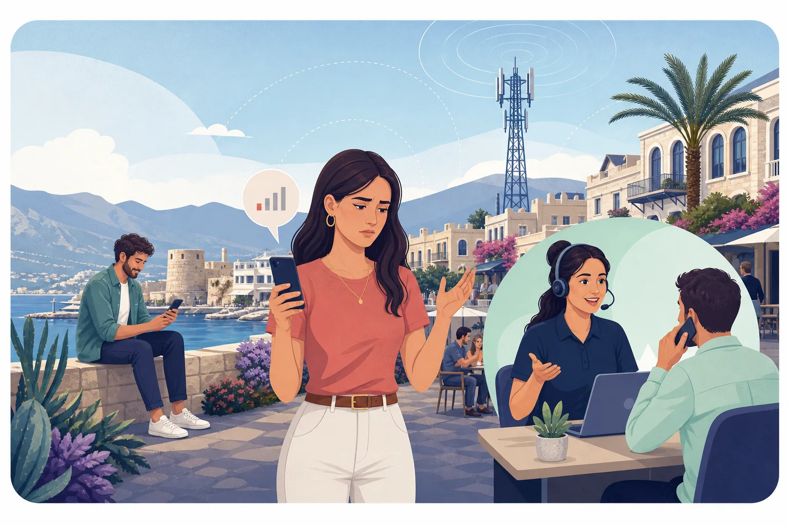 Kıbrıs'ta mobil iletişim